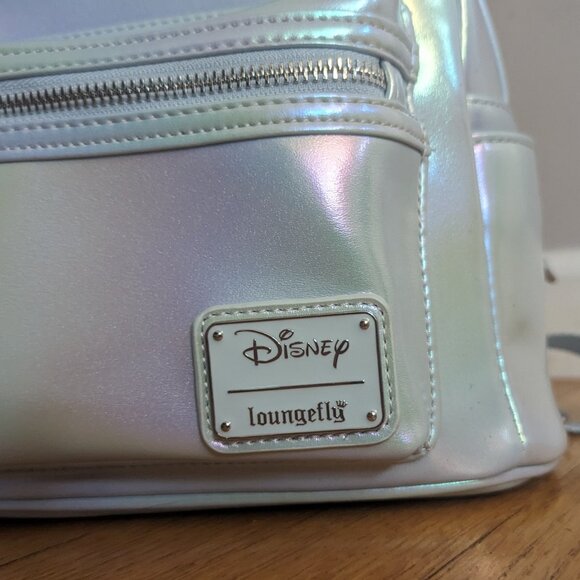 NWT Loungefly Disney Minnie Mouse Iridescent Sequin Ears Mini Backpack
